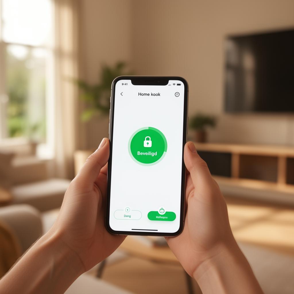 Woningalarm bediening via smartphone app