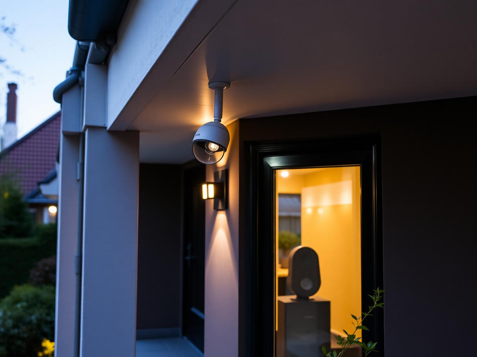 Vrijstaande woning met buitencamera's