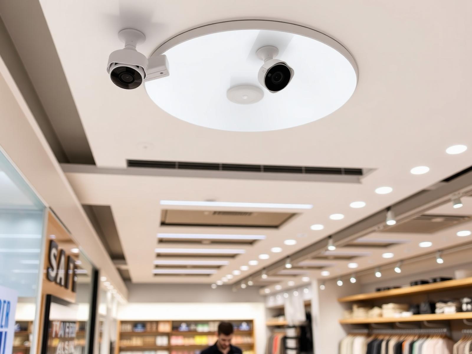 Retailvestiging met cameratoezicht