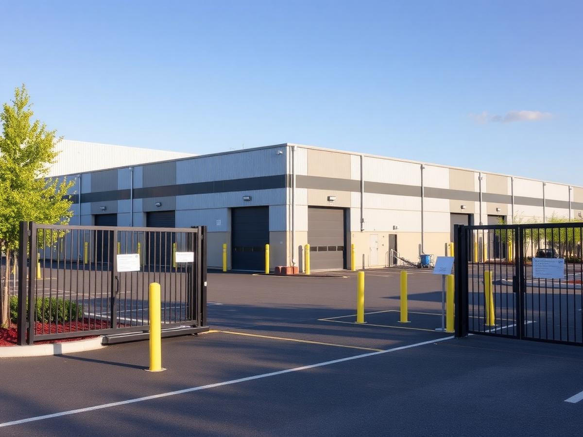 Bedrijfspand met meerdere ingangen